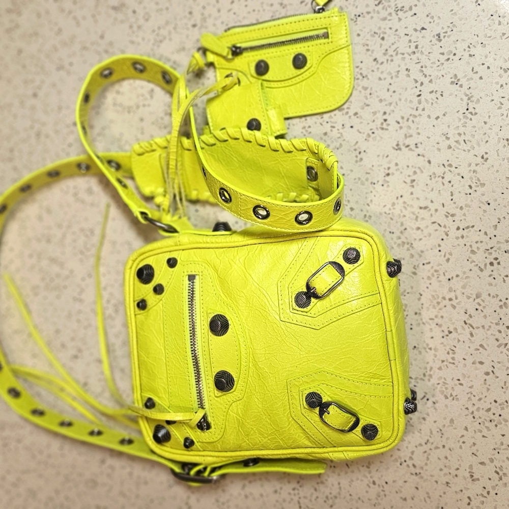 Balenciaga Yellow LE Cagole Crossbag